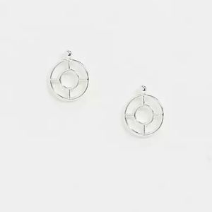 Saint Lola silver plated double hoop earrings